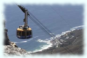 Seilbahnkabine auf dem Tafelberg